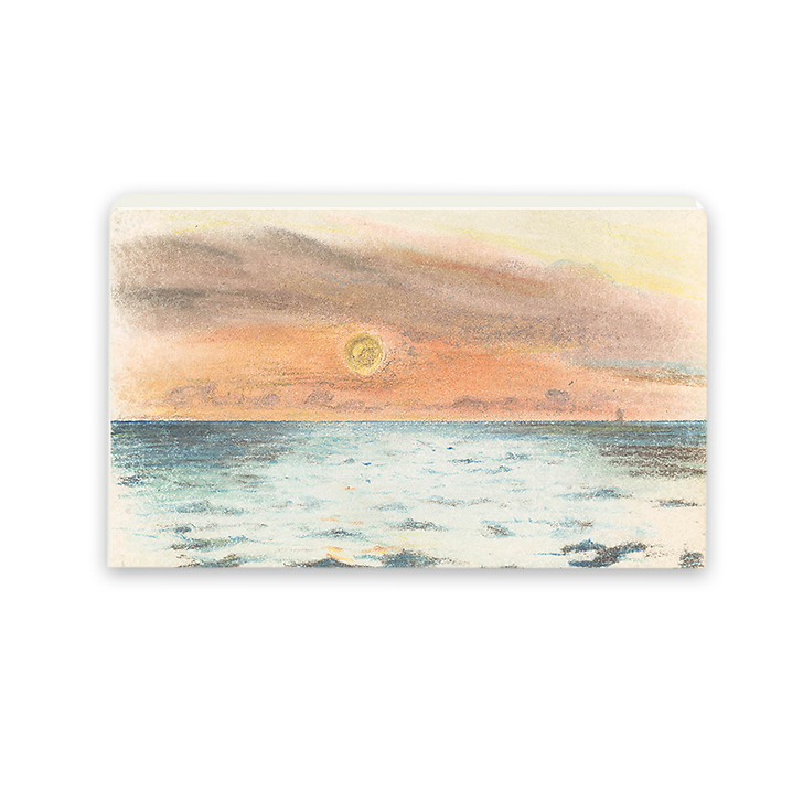 Carnet de croquis - Delacroix "La Mer au coucher du soleil"