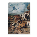 A Young Tiger Playing with its Mother Delacroix Clear file - A4