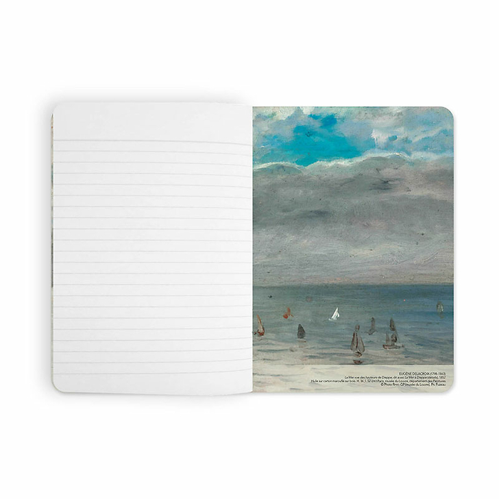 Cahier Eugène Delacroix - La mer à Dieppe, 1852