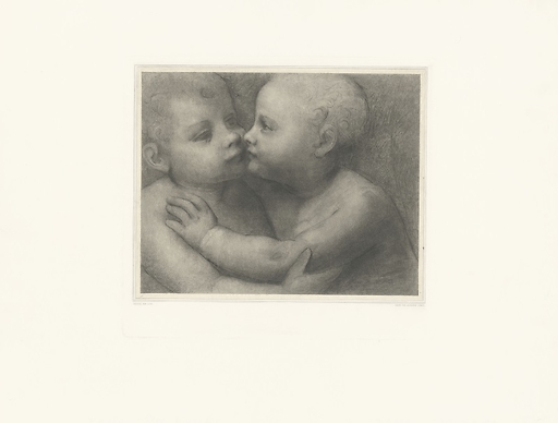 Two children kissing each other - Leonardo da Vinci
