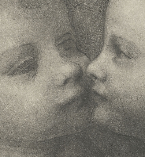 Deux enfants qui s'embrassent - Léonard de Vinci