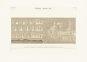 Bas-relief sculpté, péristyle du palais, Medinet-Abou