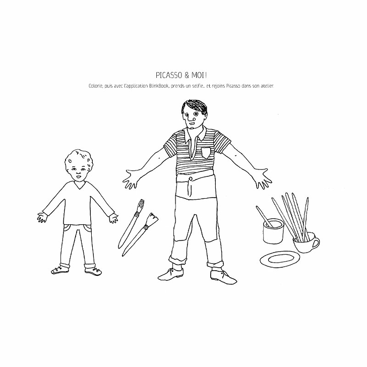 Cahier de dessin animé Picasso