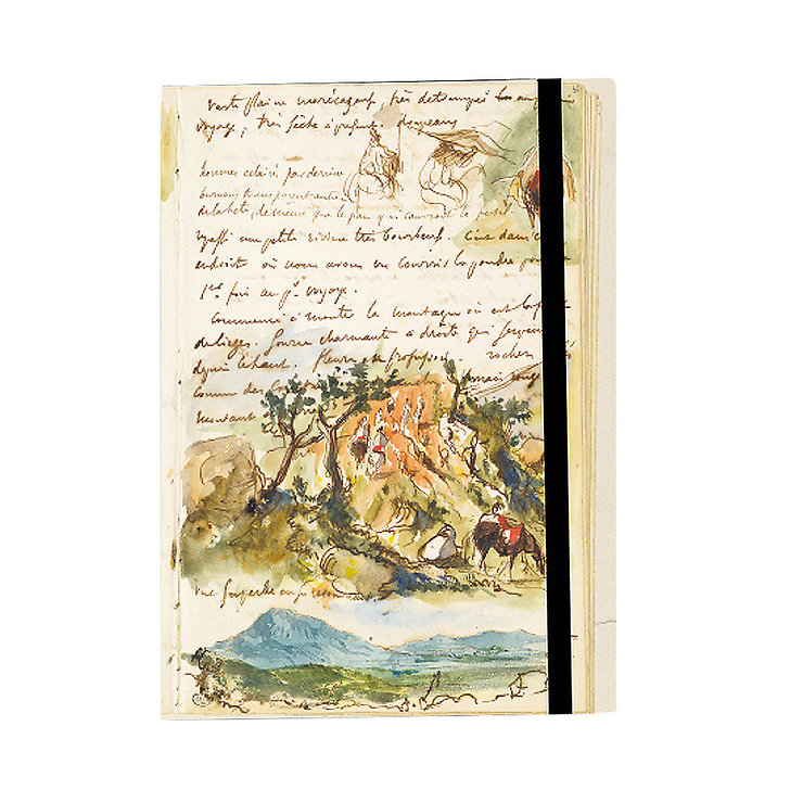 Cahier à élastique Delacroix "Cavaliers"