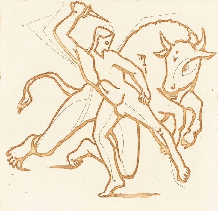 Theseus and the Minotaur - Roderick Mead
