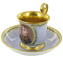 Tasse et sous-tasse "Portrait de Bonaparte"