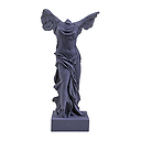 Victory of Samothrace 34 cm - Powder blue