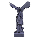 Victoire de Samothrace 34 cm - Bleu poudre