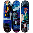 Set of 3 skateboards Jean-Michel Basquiat's Horn Players
