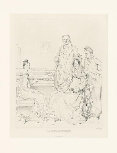 The Stamati family - Pierre Munier according to Ingres