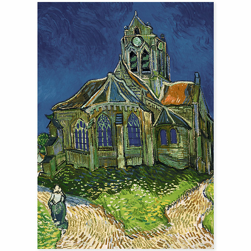 Poster Vincent van Gogh - Church in Auvers-sur-Oise - 50x70cm