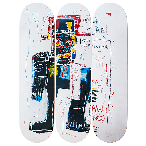 Skateboards Tryptique Basquiat Irony of a Negro Policeman