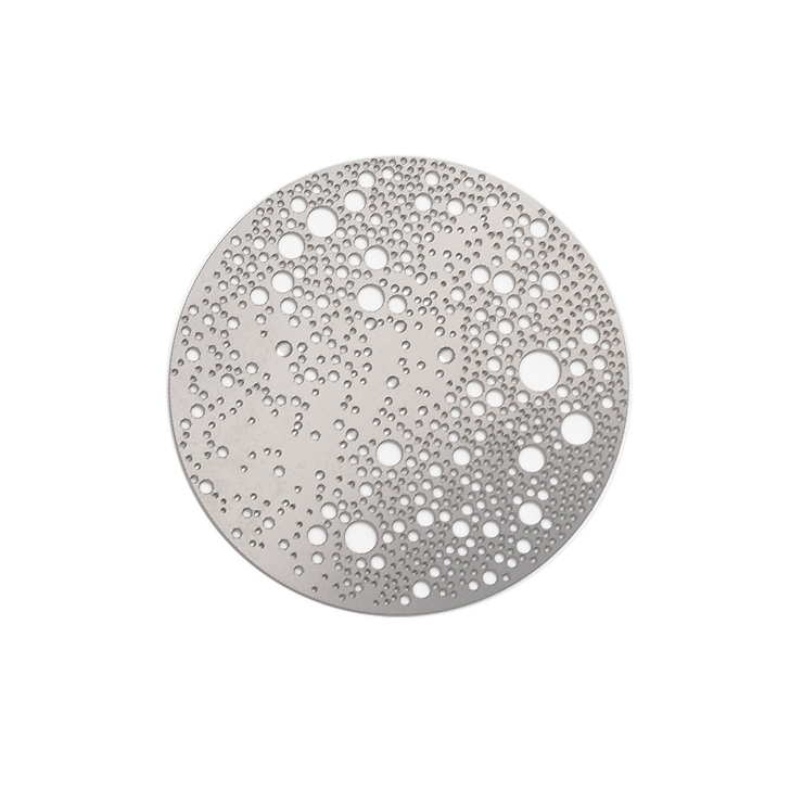 Lunar Small magnetic brooch - Mat stainless steel