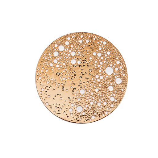 Lunar Small magnetic brooch - Pink gold stainless steel