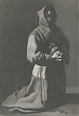 Kneeling and praying monk - Zurbarán