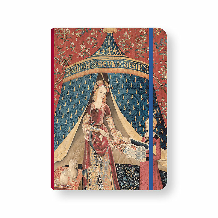 Lady and the unicorn Notebook with elastic