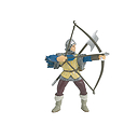 Figurine Archer bleu