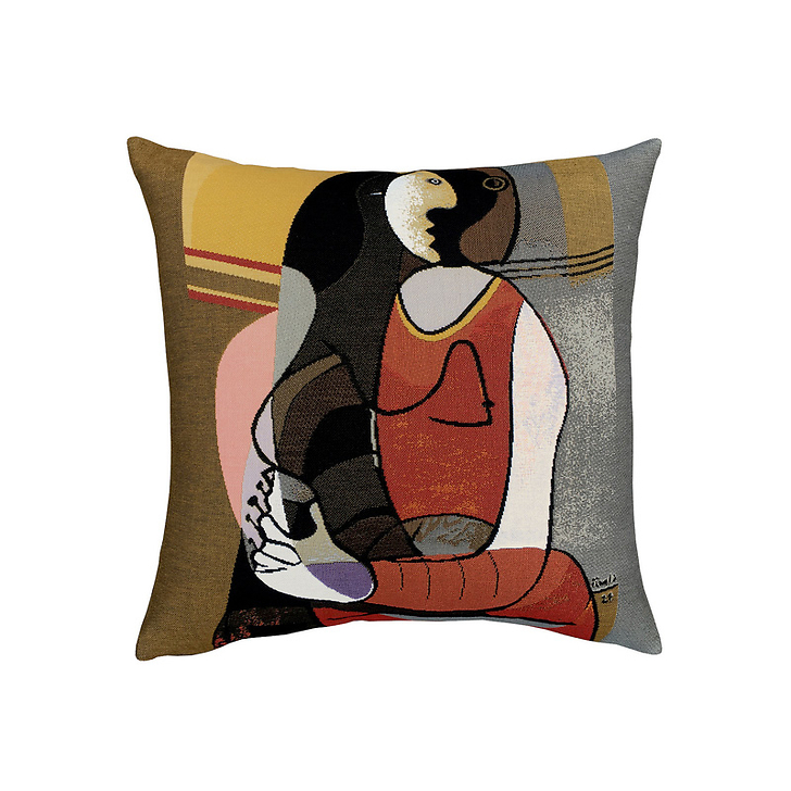 Hous de coussin Femme assise