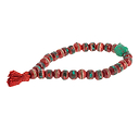 Bracelet-Mala Os Rouge avec Incrustations