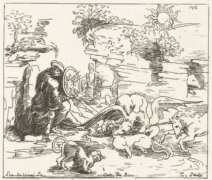 Allégorie au miroir solaire - Léonard de Vinci