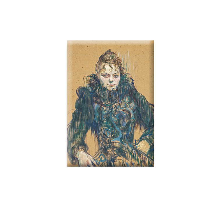 Magnet Lautrec Woman with a Black Boa