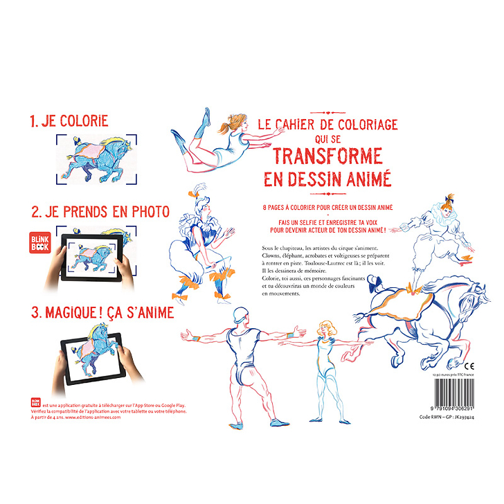 Toulouse-Lautrec Le cirque - Cahier de dessin animé