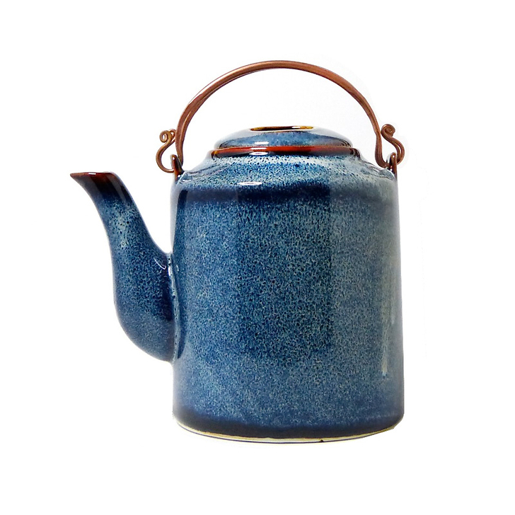 Khalam cylindrical teapot - Ocean blue - ZaoZam