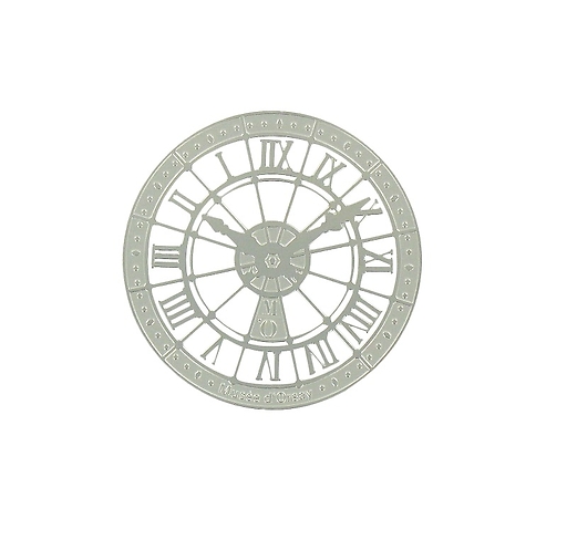 Orsay Museum Clock Magnet - Silver