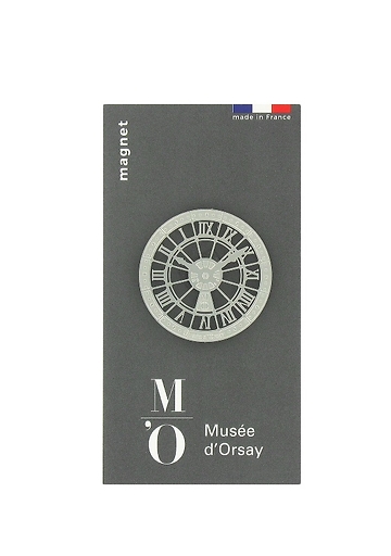 Orsay Museum Clock Magnet - Silver