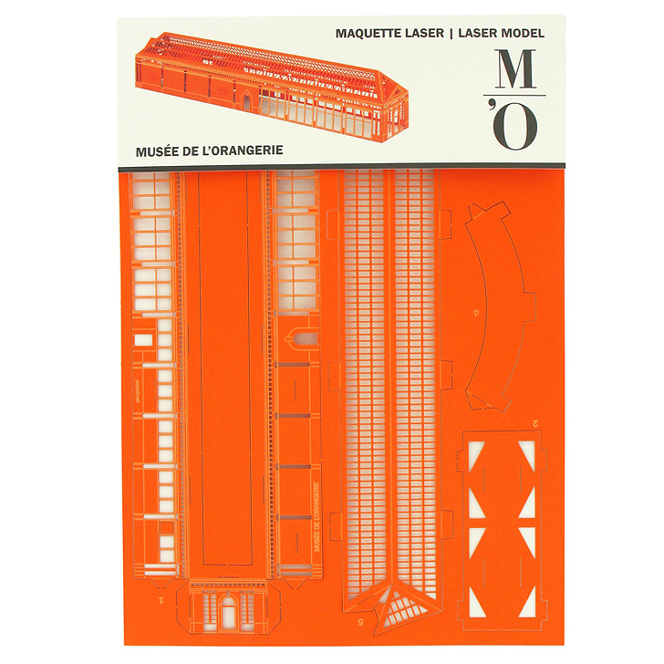 MAQUETTE ORANGERIE ORANGE L23 x l3,8 x Haut 4,2 CM