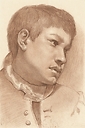 head of a young boy