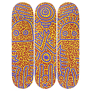 Skateboards triptyque Keith Haring Untitled 1984 - The Skateroom