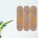 Skateboards triptyque Keith Haring Untitled 1984 - The Skateroom