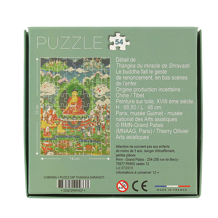 Puzzle 54 pièces Thangka du miracle de Shravasti