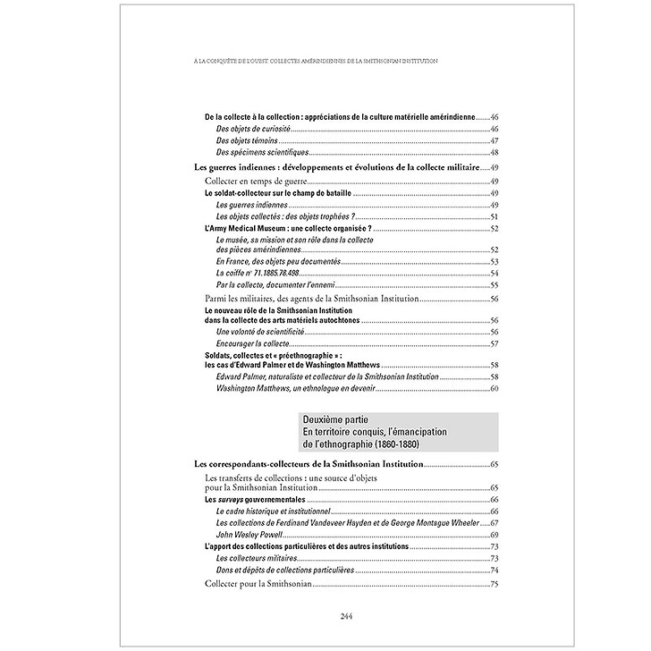 À la conquête de l'Ouest - Collectes amérindiennes de la Smithsonian Institution conservées au musée du quai Branly - Jacques Chirac
