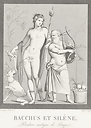 Bacchus and Silene, antique painting from Pompeï - Boucher-Desnoyer