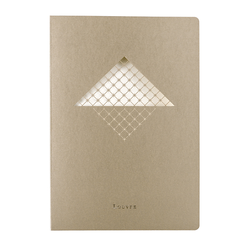 Champagne A5 notebook - Louvre Pyramide