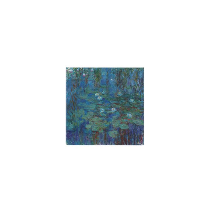 MAGNET CAR MONET NYMPH BLEUS FONDS ORSAY