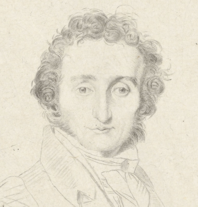 Portrait de Paganini, violoniste et compositeur - Ingres