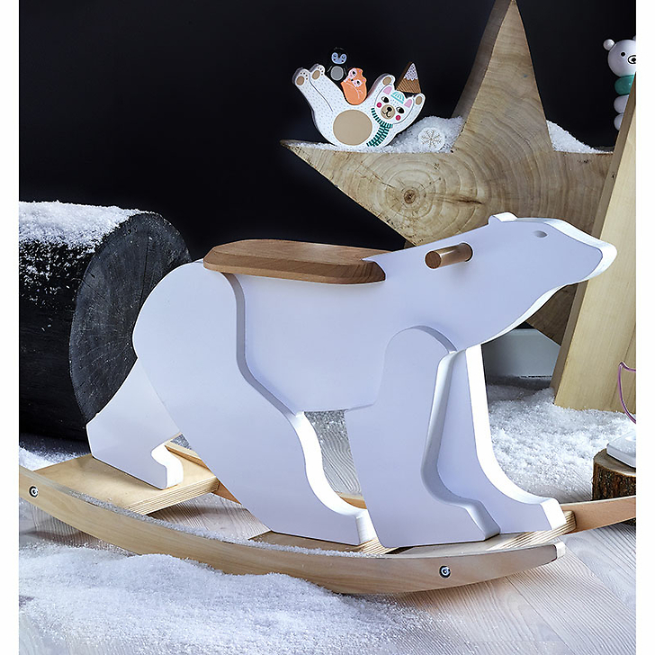 Polar Bear Children's Rocker - François Pompon - Pompon Toys