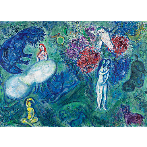 Affiche Marc Chagall - Le paradis