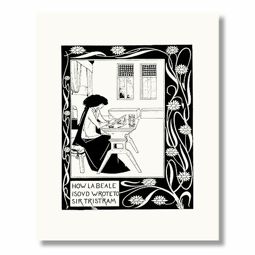 Image sous Marie-Louise Audrey Beardsley - How La Beale Isoud Wrote to Sir Tristram