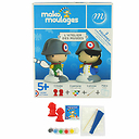 2 Figurines for moulding and decorating Napoleon and Napoleonette - Mako moulages