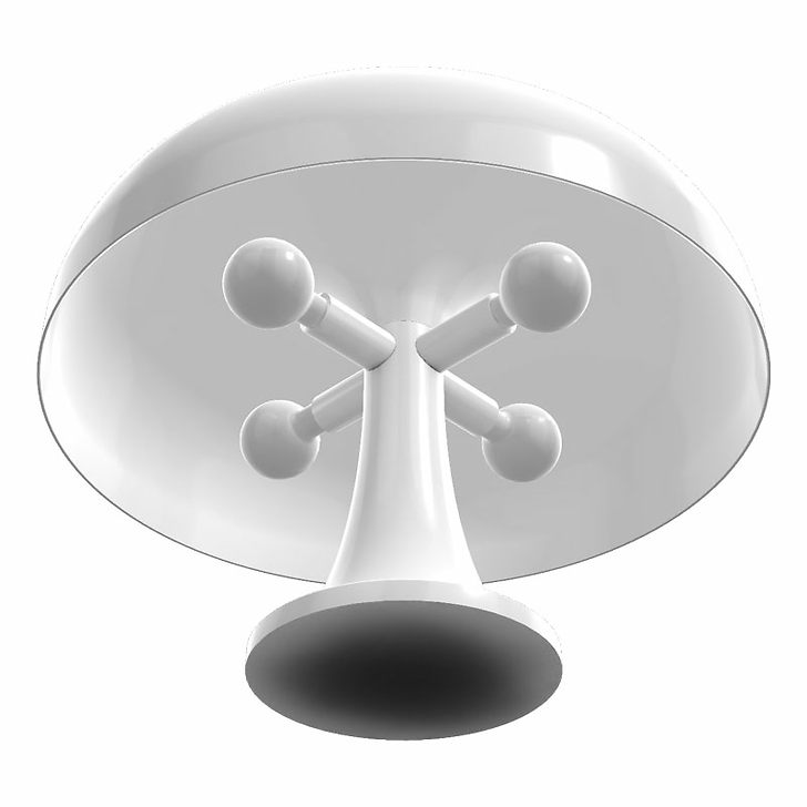 Lampe de table Nessino / Ø 32 cm - Blanc - Artemide