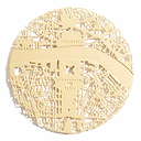 2 Sous-verres en laiton Paris - ⌀ 8 cm - Fundamental