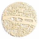 2 Sous-verres en laiton Paris - ⌀ 8 cm - Fundamental