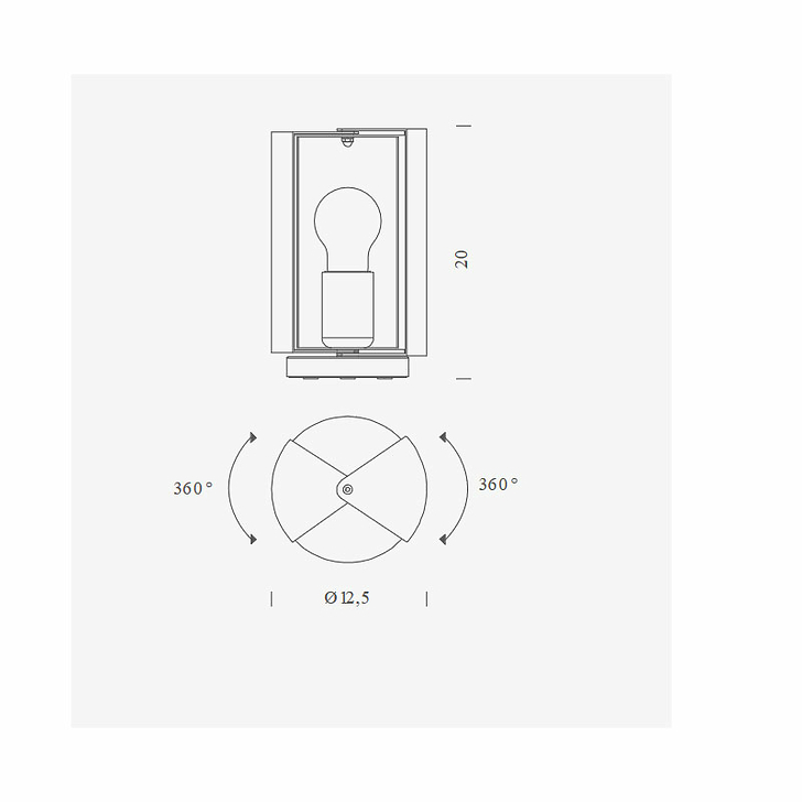 Lampe pivotante à poser - Charlotte Perriand - Nemo Lighting - Blanc