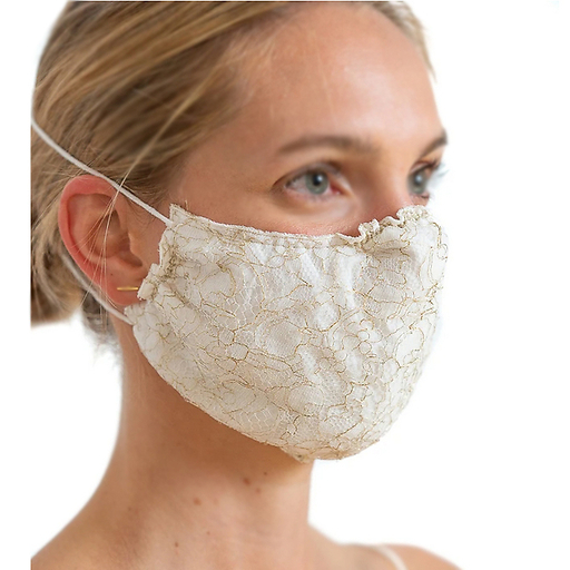 Reusable mask in lace La Coquine - Dentelles André Laude