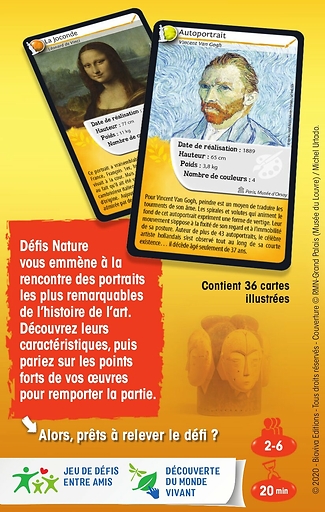 Jeu Défis Nature - Portraits dans l'art - Bioviva