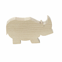 Figurine en bois Rhinocéros de François Pompon - Pompon Toys